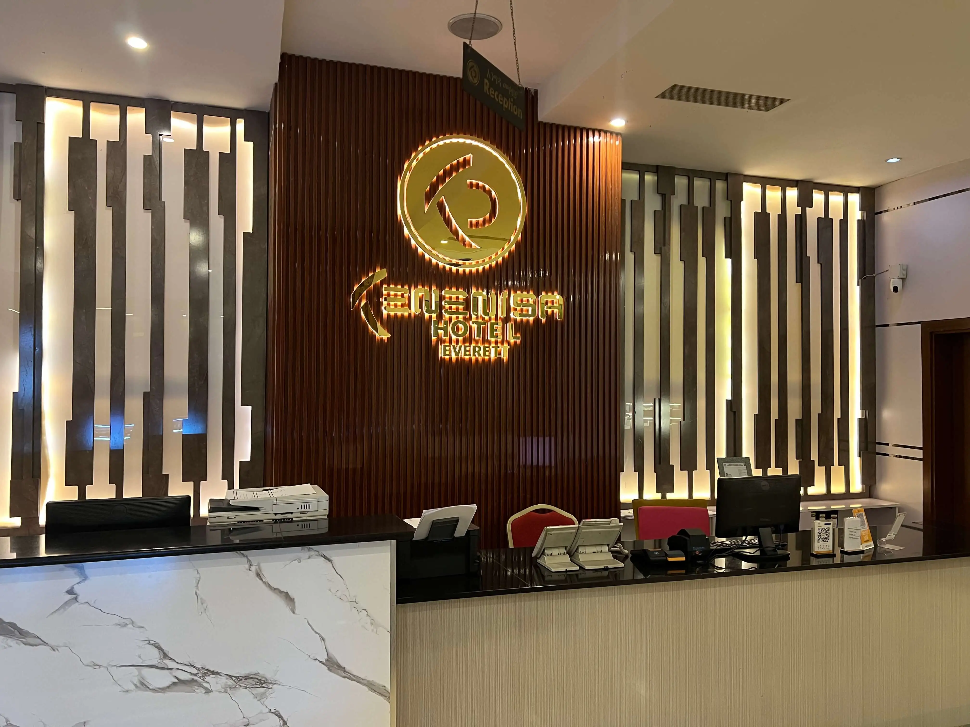 Kenenisa Hotel hero background showing luxury ambiance